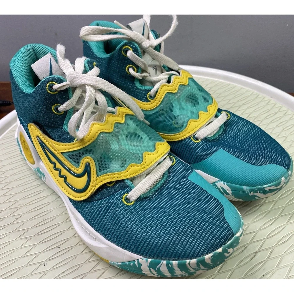 Nike KD Trey 5X Men's‎ Basketball Sneakers Jade/Geode Teal/Sail/Sulfur 8.5